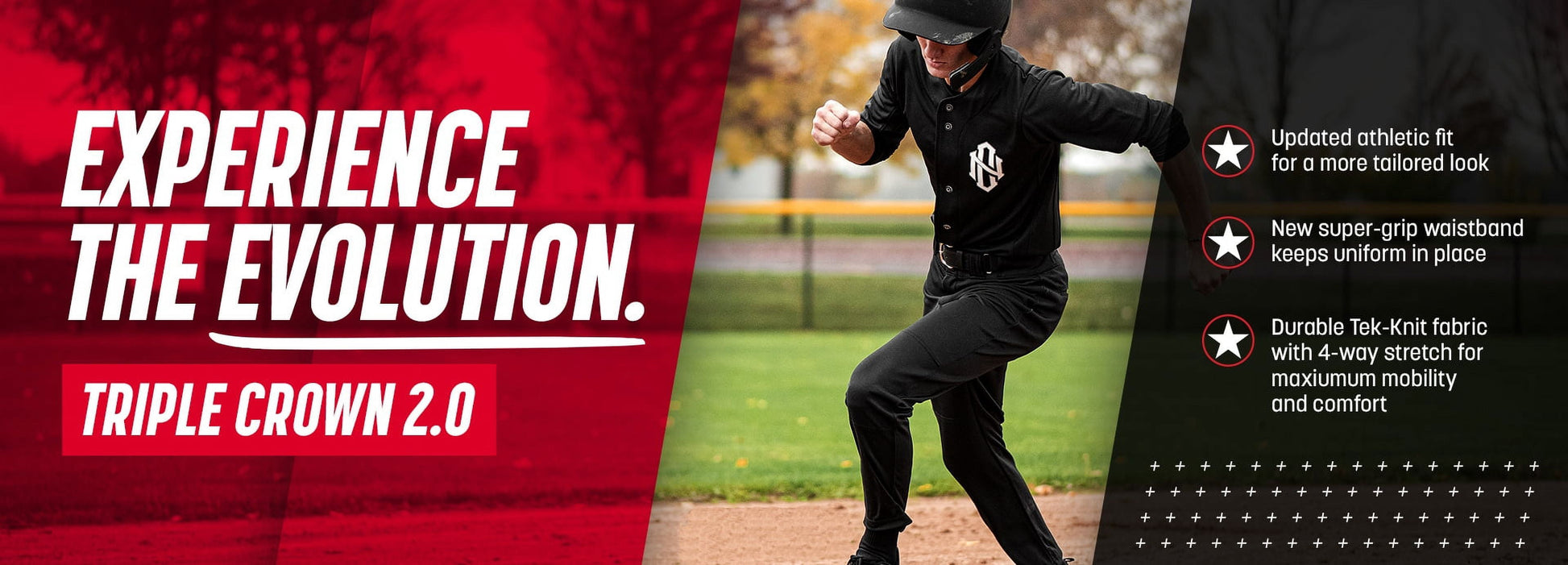 Triple Crown 2.0 Baseball Knickers with Braid, Youth Small, White, Royal