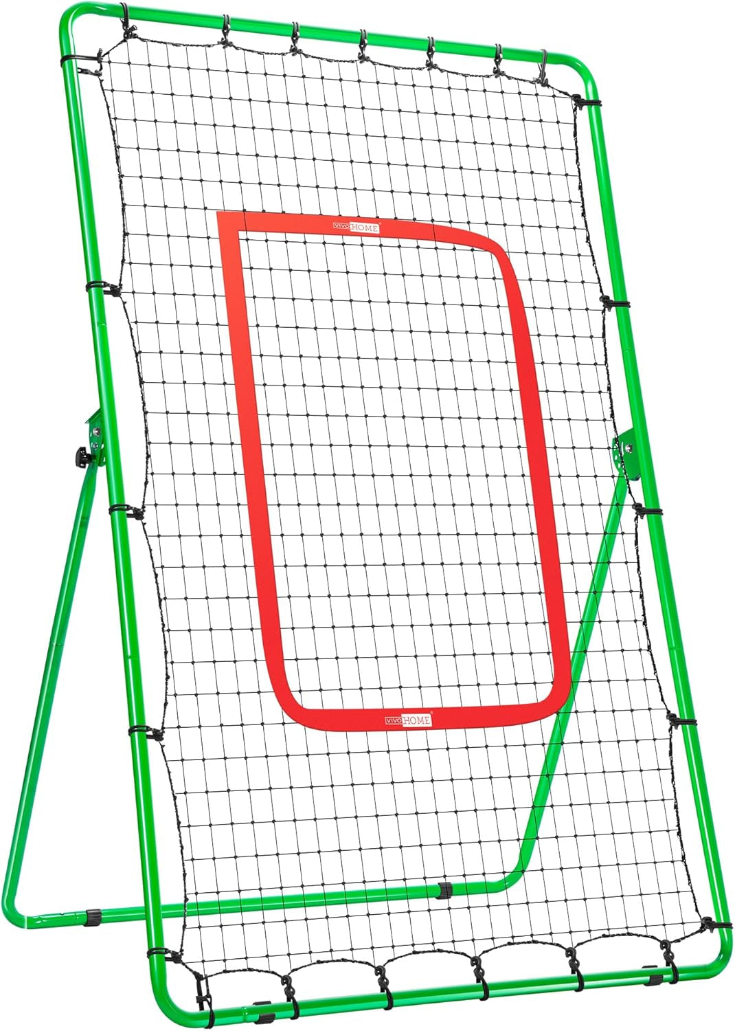 Pitchback Baseball Rebounder, Softball Lacrosse Pitch Return Trainer Rebound Net, Angle Adjustable for Grounders and Pop Flies, 6 X 3.6 Feet