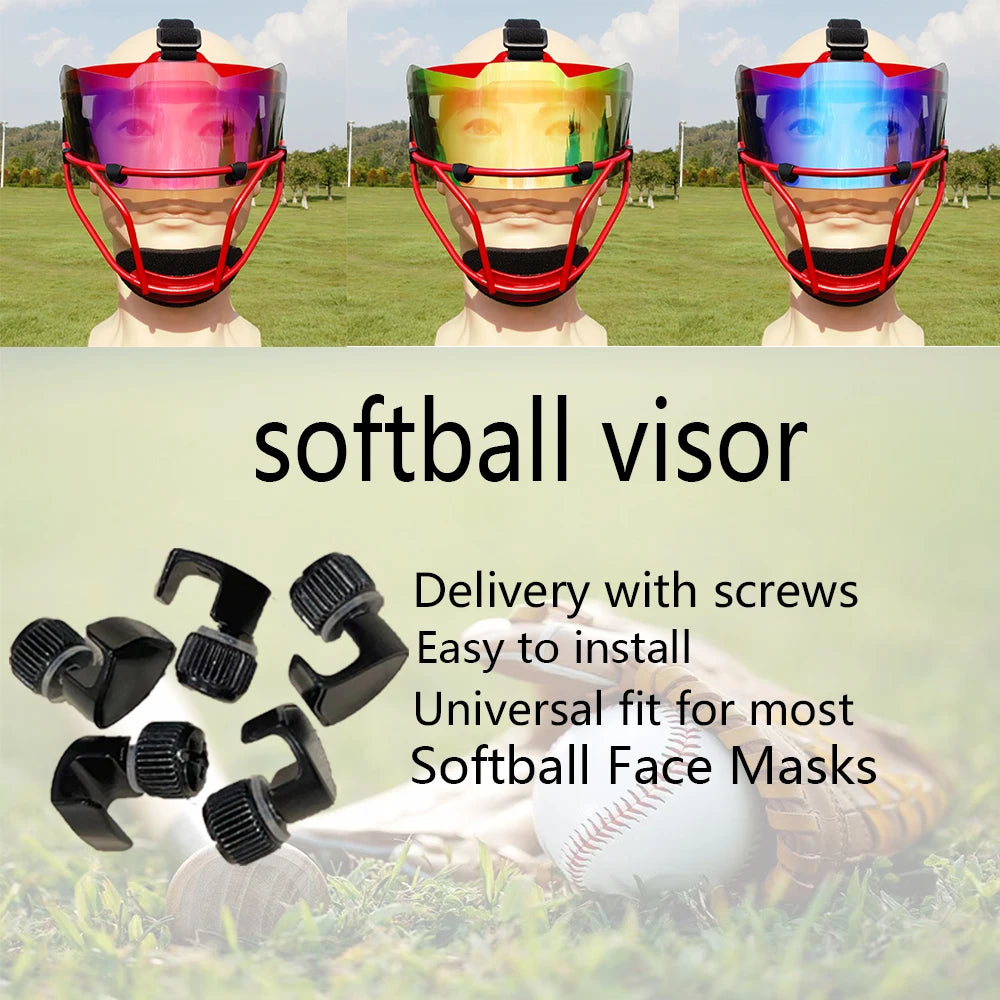 Softball Face Mask Durable Defensive Softball Fielder'S Mask Lightweight Girls Women Protective Softball Infielder'S Face Shield