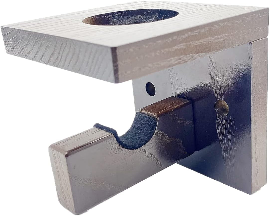 3-In-1 Wooden Baseball Bat Holder Stand, Softball Display Rack, Baseball Gloves Wall Hanger (Brown)