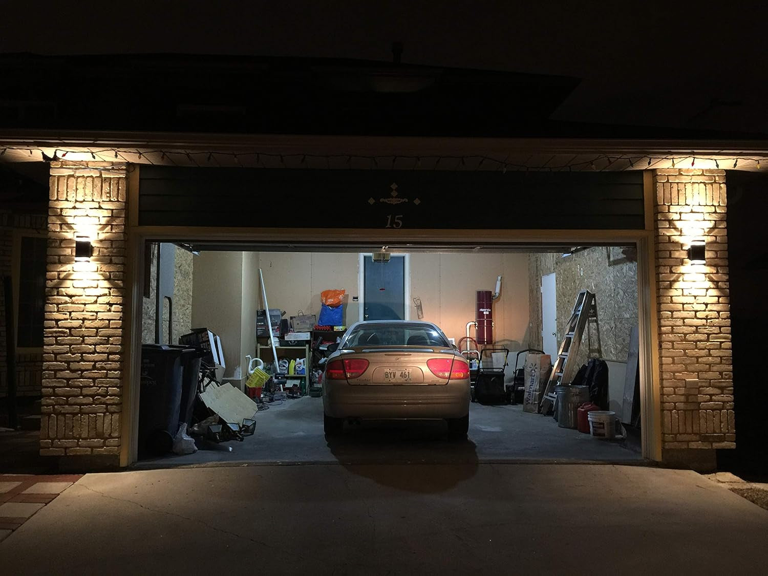 2 Pack LED Square up and down Lights Outdoor Wall Light,Body in Aluminum Waterproof Outdoor Wall Lamps,3000K 5W with Certificate ETL