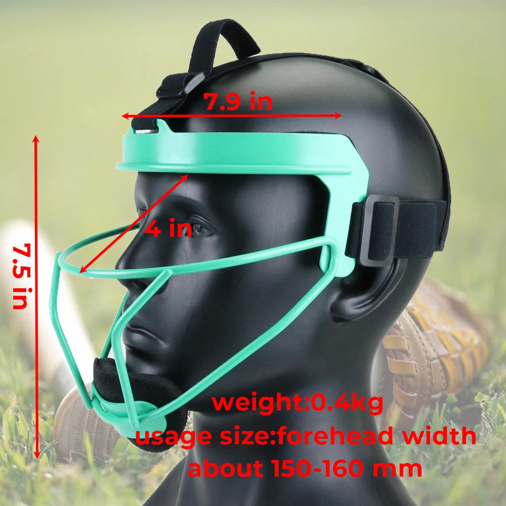 Softball Face Mask Durable Defensive Softball Fielder'S Mask Lightweight Girls Women Protective Softball Infielder'S Face Shield