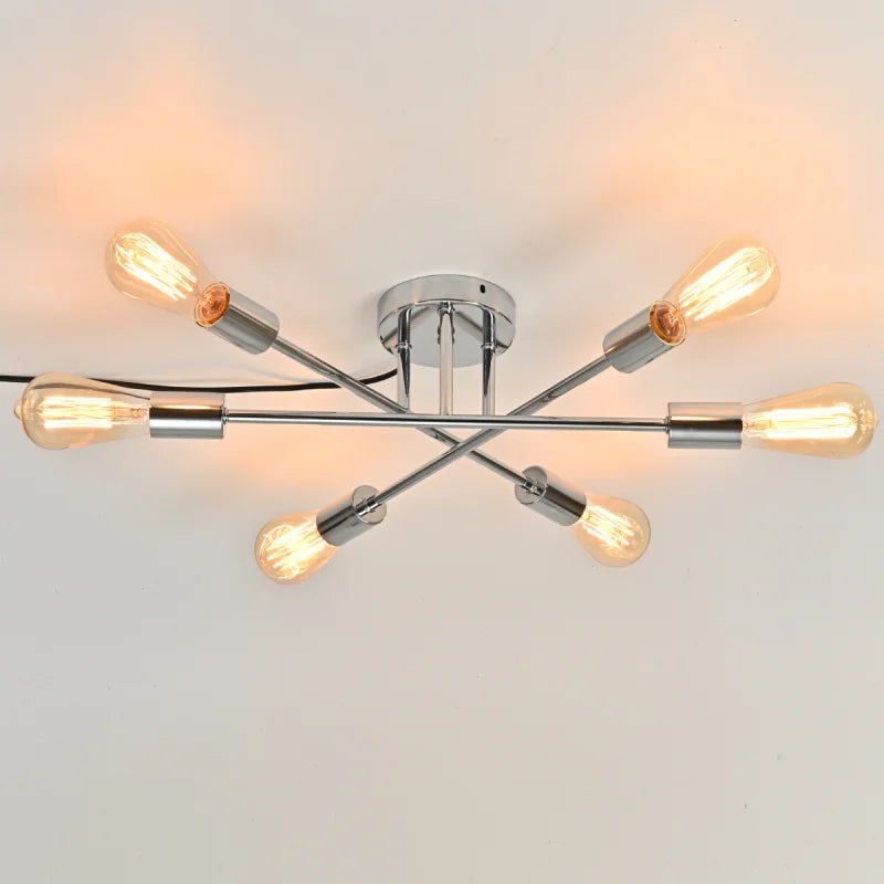 Home Lighting Ceiling Lights Fixture Semi Flush Mount Ceiling Lamps Brushed Antique Gold Lighting Home Decor Light Fixtures