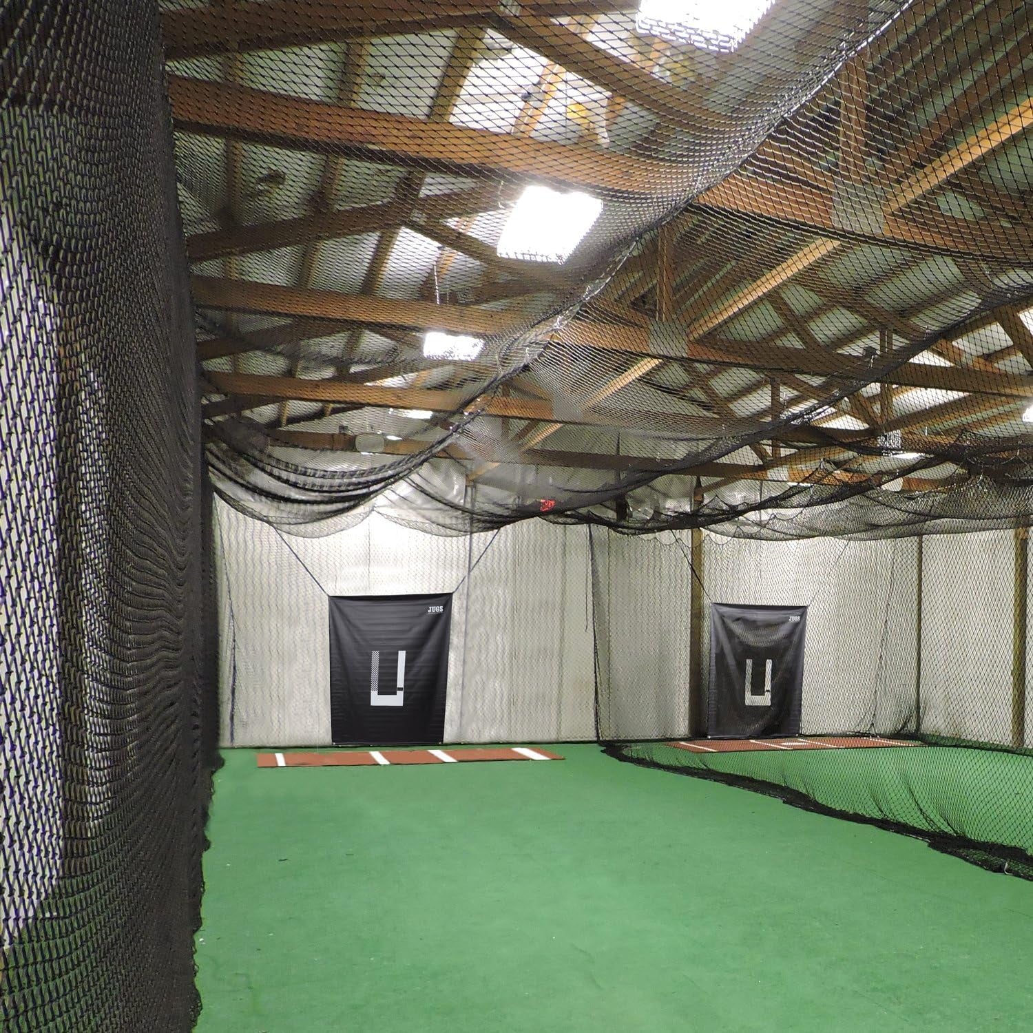 Batting Cage Nets: #60 Twisted Knotted Black Polyethylene. Heavy Duty, Commercial Grade