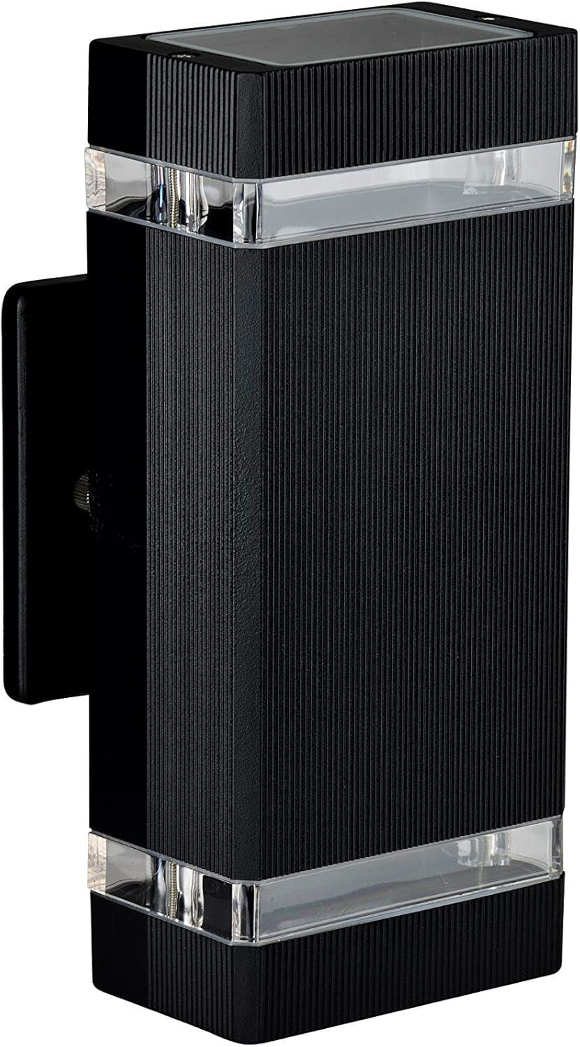 2 Pack LED Square up and down Lights Outdoor Wall Light,Body in Aluminum Waterproof Outdoor Wall Lamps,3000K 5W with Certificate ETL