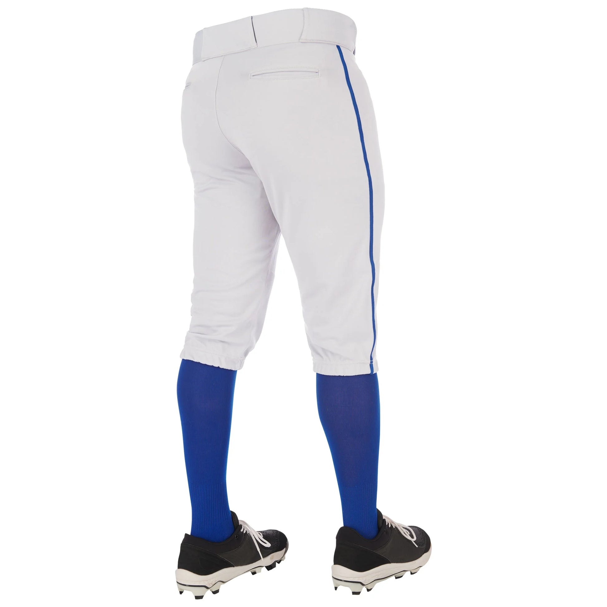 Triple Crown 2.0 Baseball Knickers with Braid, Youth Small, White, Royal