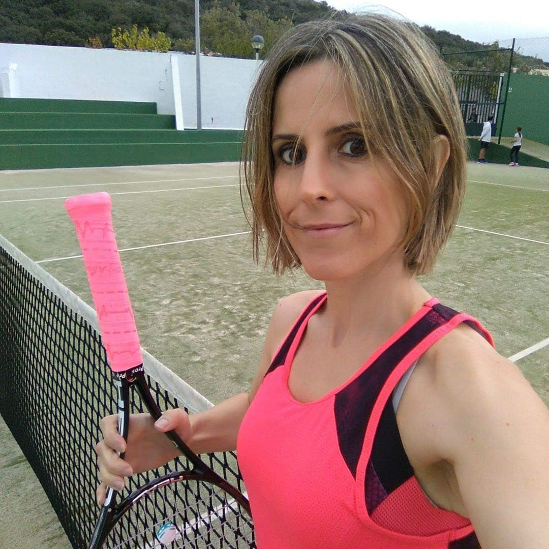 Tennis Racket Grip Tape (6 Grips) Precut & Dry Feel Tennis Grip Designer Overgrip for High Performance