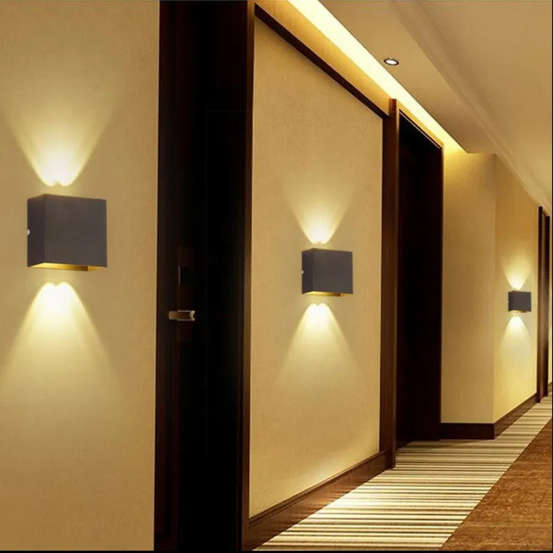 Cube COB LED Indoor Lighting Wall Lamp Modern Home Lighting Decoration Sconce Aluminum Lamp 6W 85-265V for Bedside Aisle