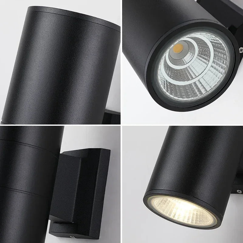 Black Gray up down Outdoor Wall Light 6W 10W 18W 30W 36W Porch Garden Waterproof Home Lighting Outdoor ZBW0015