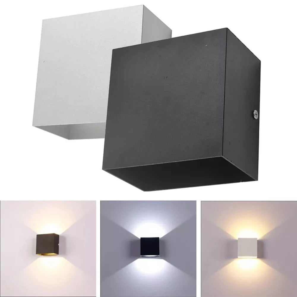 Cube COB LED Indoor Lighting Wall Lamp Modern Home Lighting Decoration Sconce Aluminum Lamp 6W 85-265V for Bedside Aisle