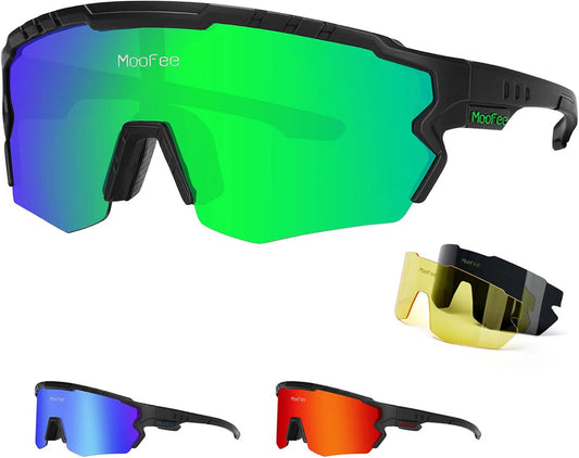 Cycling Glasses Sports Polarized Sunglasses for Men Women Riding Fishing Golf Baseball Running Glasses