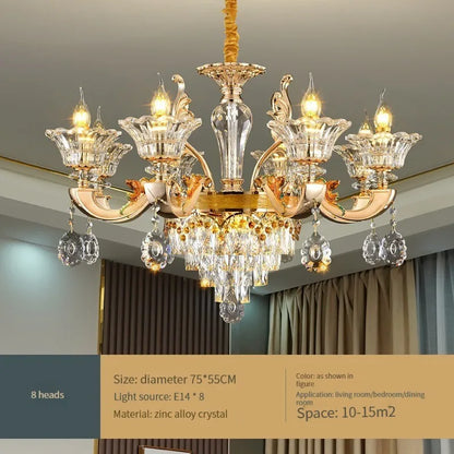 Crystal Chandelier Living Dining Room Ceiling Chandelier Bedroom Pendant Light Home Lighting Hanging Lamps for Ceiling