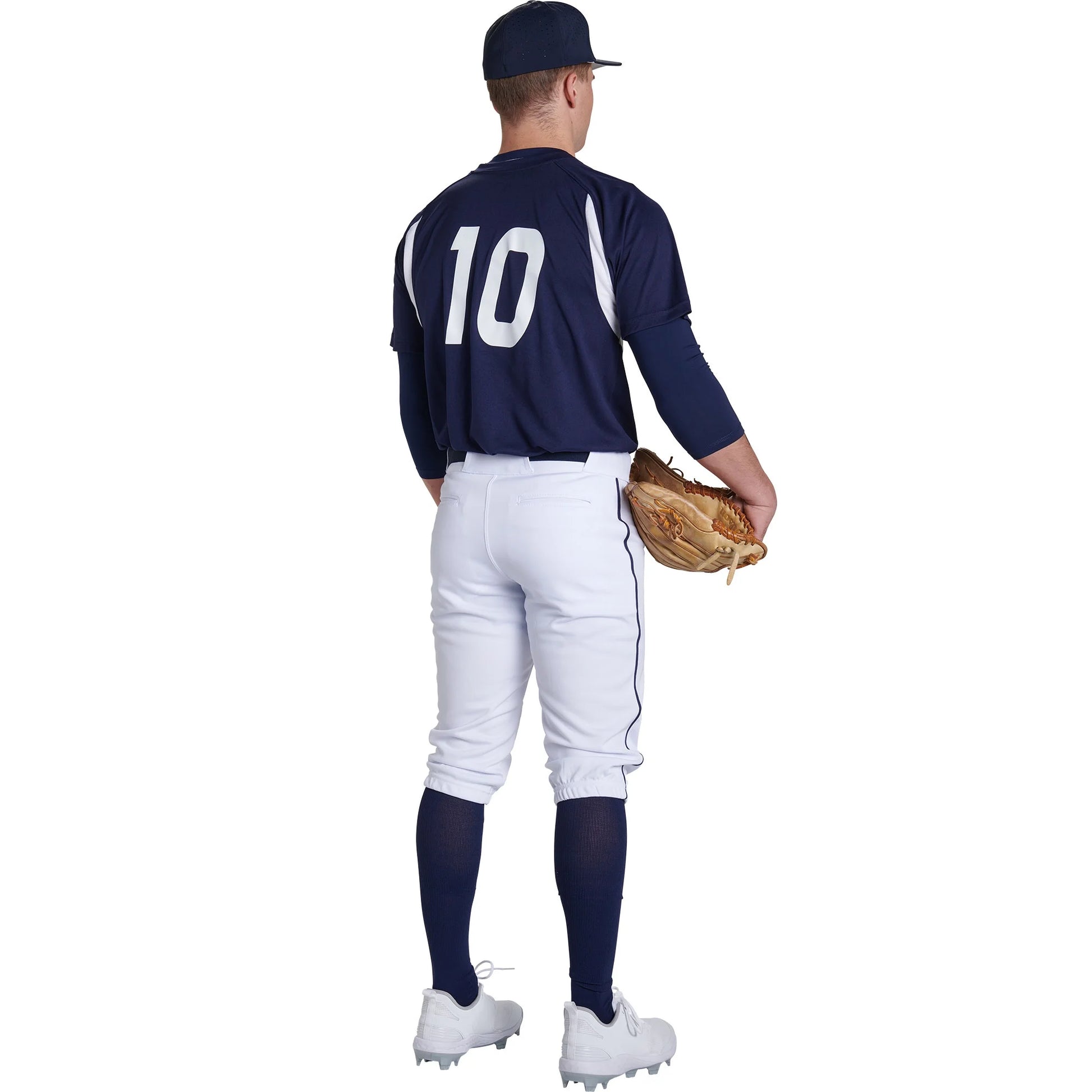 Triple Crown 2.0 Baseball Knickers with Braid, Youth Small, White, Royal