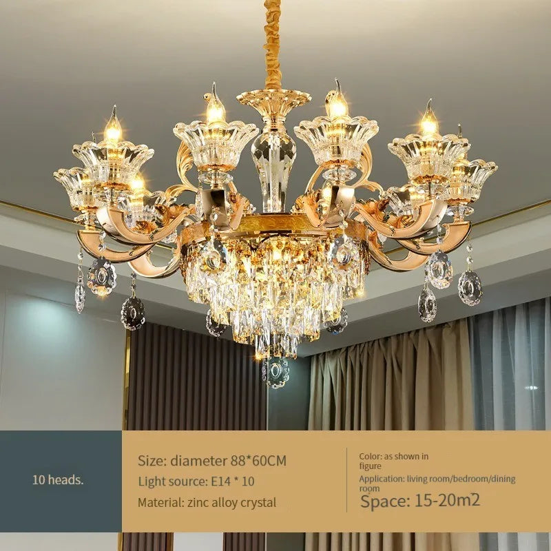 Crystal Chandelier Living Dining Room Ceiling Chandelier Bedroom Pendant Light Home Lighting Hanging Lamps for Ceiling