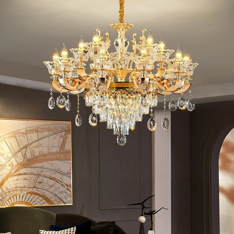 Crystal Chandelier Living Dining Room Ceiling Chandelier Bedroom Pendant Light Home Lighting Hanging Lamps for Ceiling