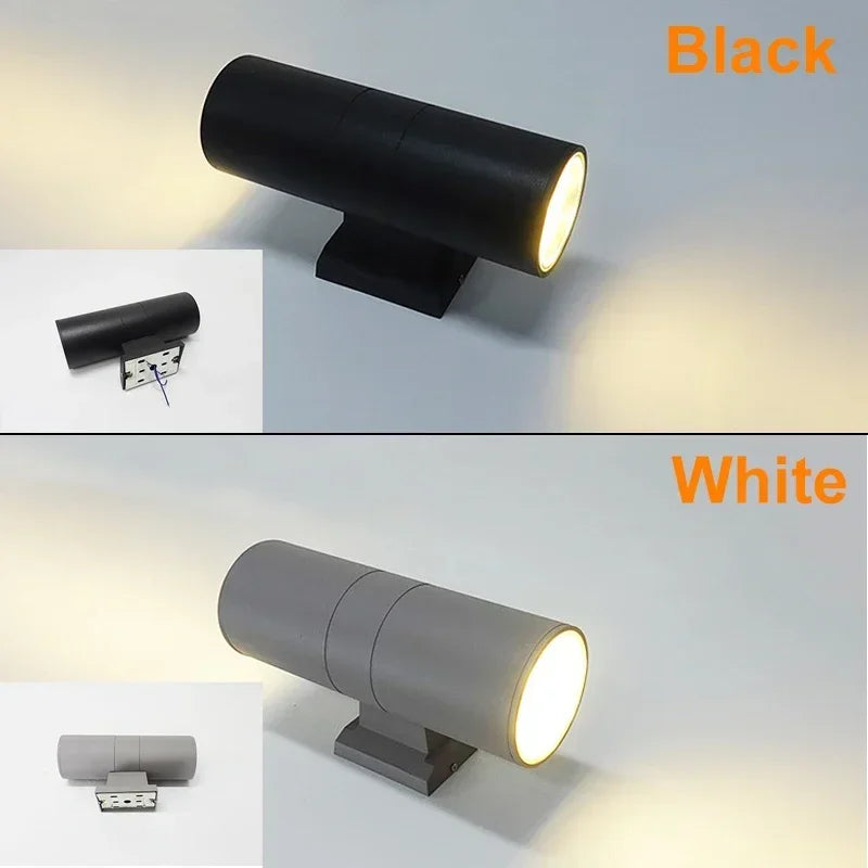 Black Gray up down Outdoor Wall Light 6W 10W 18W 30W 36W Porch Garden Waterproof Home Lighting Outdoor ZBW0015